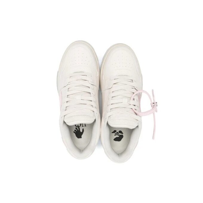 OFF-THITE Out Of Office Arrow-motif Low-top Sneakers Pink