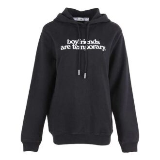 Off-White Alphabet Slogan Hoodie Black