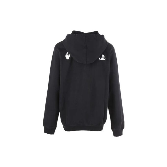 Off-White Alphabet Slogan Hoodie Black