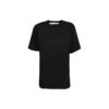 Off-White Arrow Pattern Round Neck Pullover Short Sleeve Slim Fit Version Black