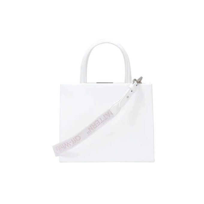 Off-White Arrows Flowers Pattern BoxHandholdBag