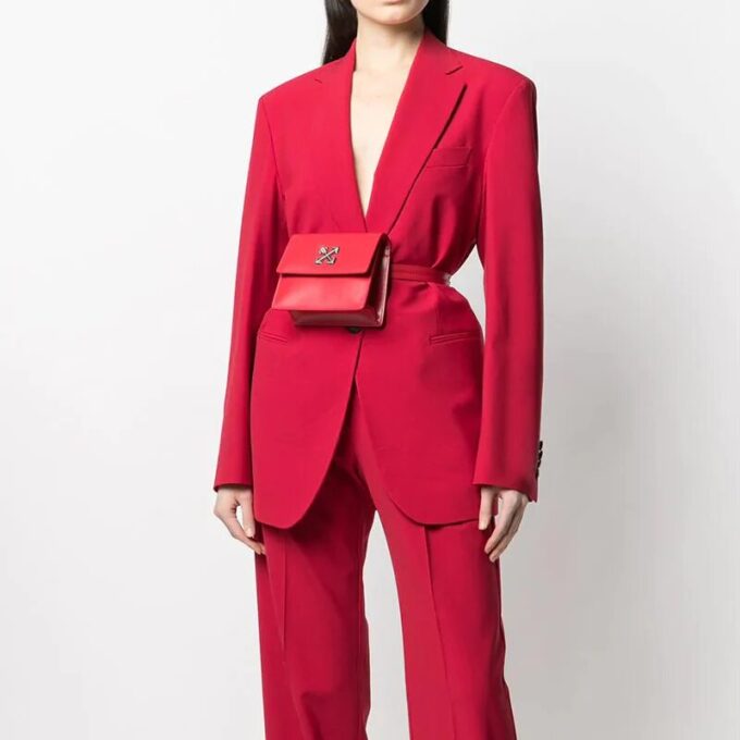 Off-White Arrows Red Fanny Pack