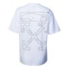 Off-White Back Arrow Pattern Short Sleeve Ordinary Version White