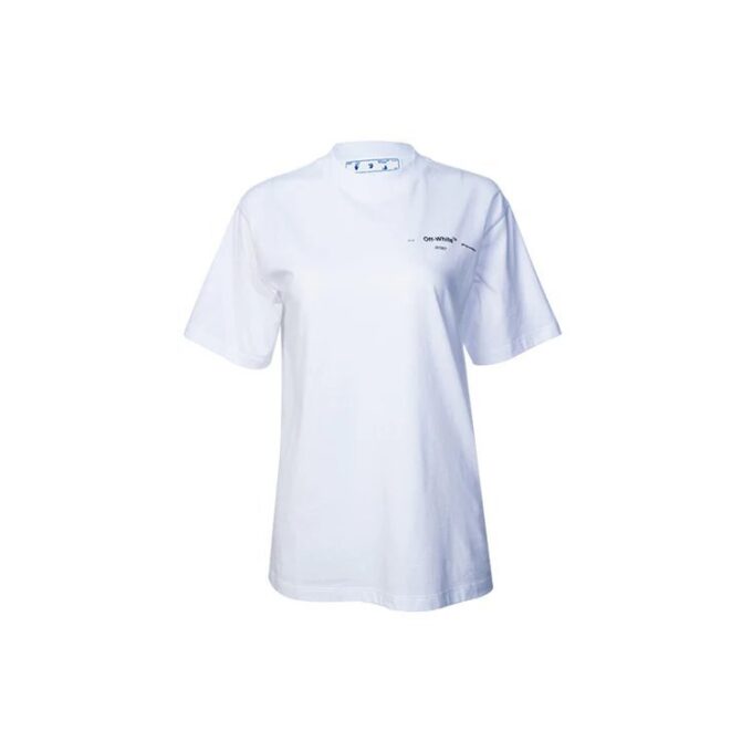 Off-White Back Arrow Pattern Short Sleeve Ordinary Version White