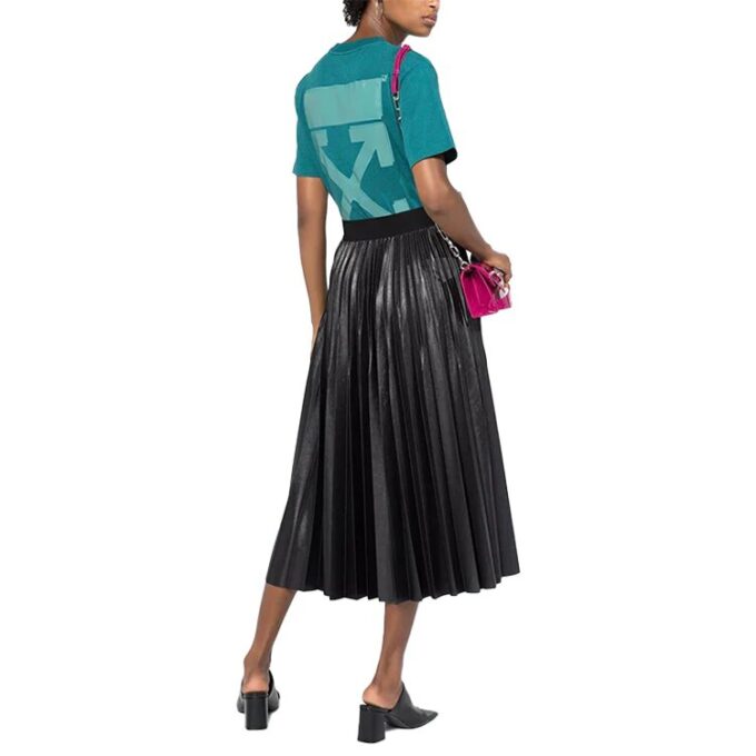 Off-White Back Arrow Short Sleeve Blue T-Shirt
