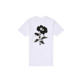 Off-White Back Flower Printing Short-sleeve Tee White