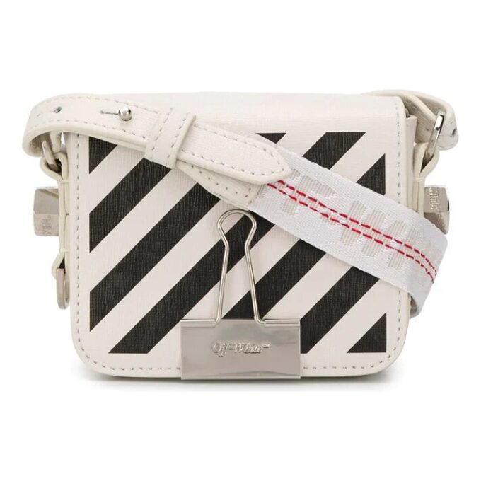 Off-White Binder Clip Series Hand Messenger Bag Small White