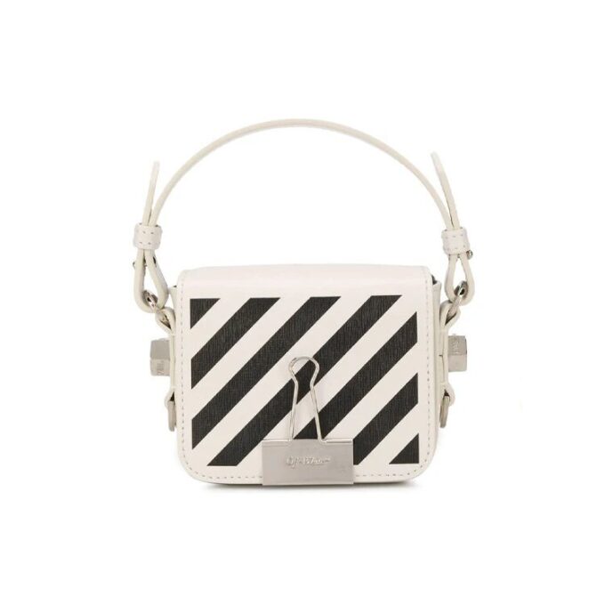Off-White Binder Clip Series Hand Messenger Bag Small White