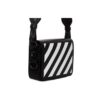 Off-White Binder-clip Stripe Messenger Bag Black