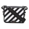 Off-White Binder Clip Stripe Shoulder Bag Messenger Bag Black White