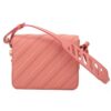 OFF WHITE Black Cowhide Pink Messenger Bag “Black Pink”