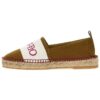 Off-White Bookish Slip-On Espadrilles “Brown White”