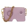 Off-White Burrow Leather Shoulder Bag “Lilac”