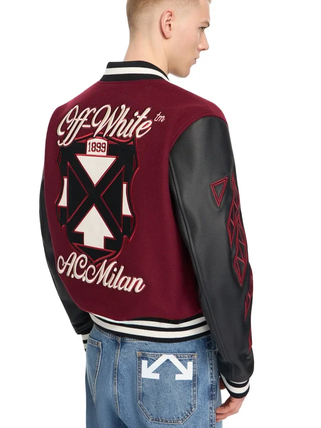 Off-White™ c/o AC Milan Varsity Jacket Off-White™ c/o AC Milan Varsity Jacket