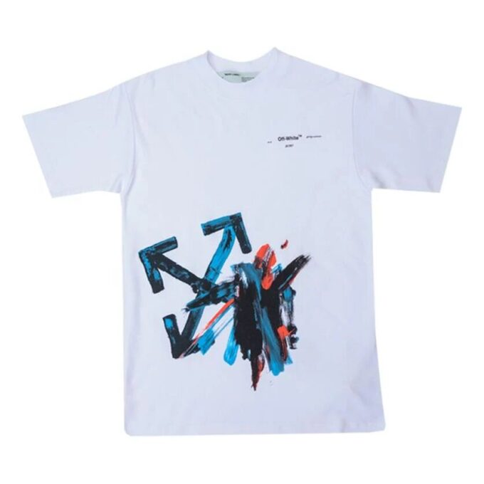 Off-White c/o Virgil Abloh Brushstroke Arrows Tomboy Tee White