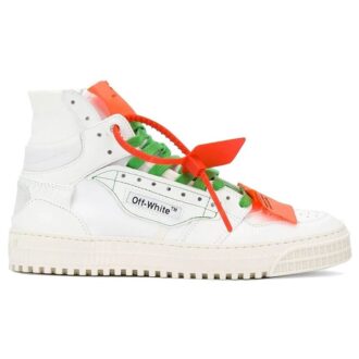 Off-White C/O Virgil Abloh Retro High Top Casual Skate Shoes White