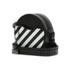 Off-White c/o Virgil Abloh Stripe Printing Circular Black Shoulder Bag