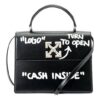 Off-White Cash Inside Logo Shoulder Bag Black
