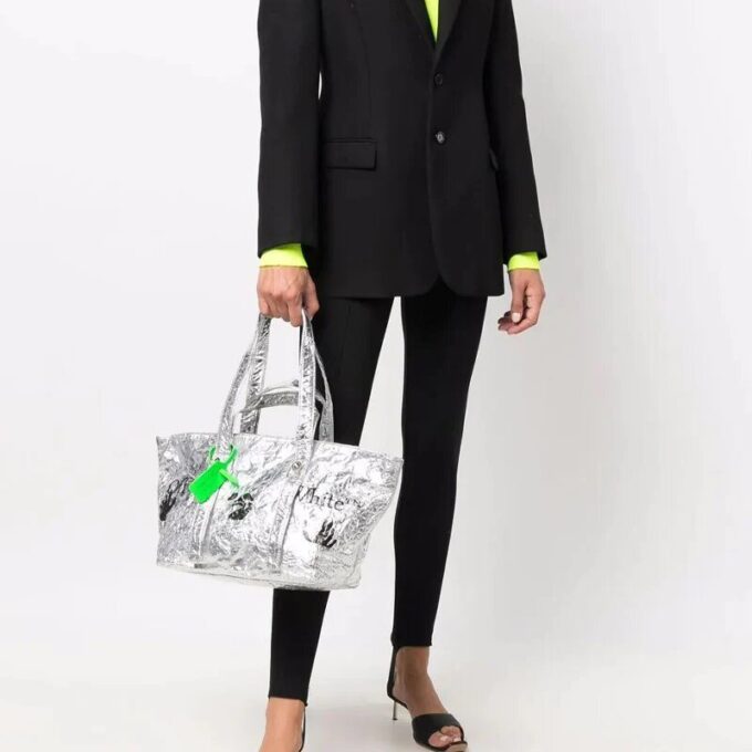 Off-White Commercial Tote “Silver”