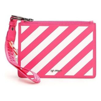 Off-White Contrasting Colors Stripe Pink