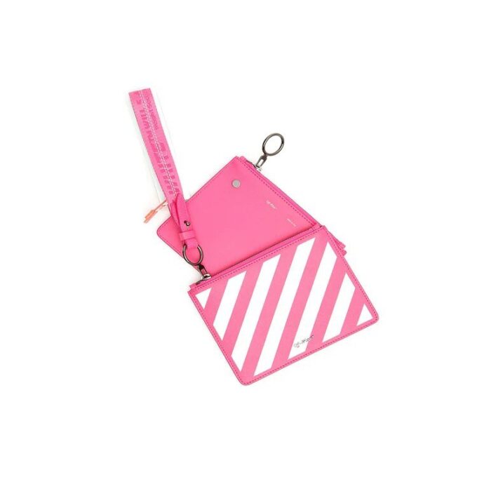 Off-White Contrasting Colors Stripe Pink