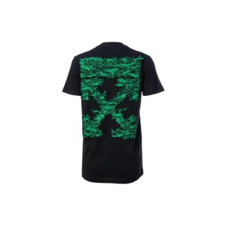 Off-White Cotton Short Sleeve Black