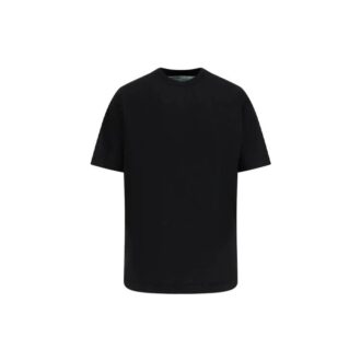 Off-White Cotton Short Sleeve Black