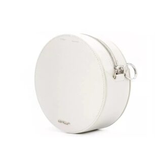 Off-White Deceleration Stripe Leather Bag White
