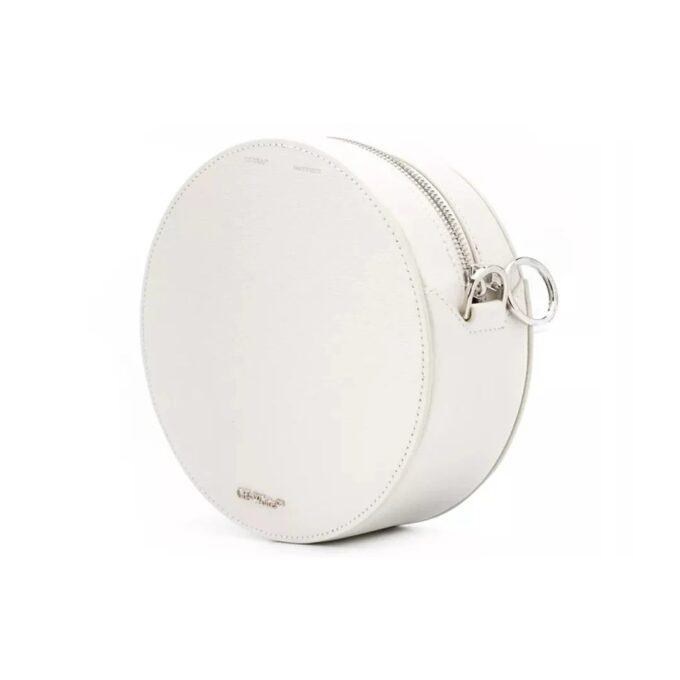 Off-White Deceleration Stripe Leather Bag White