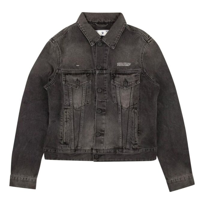 Off-White Denim Long Jacket “Black”