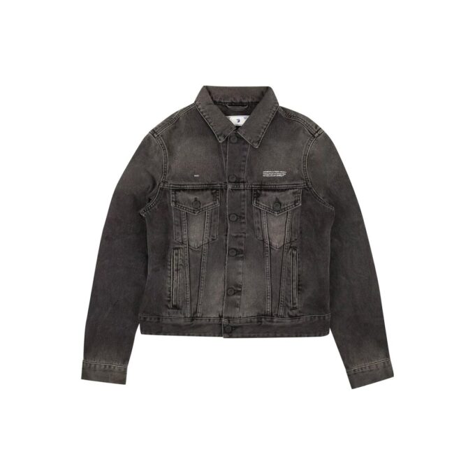 Off-White Denim Long Jacket “Black”