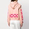 Off-White Detachable Sleeve Casual Loose Fit Pink