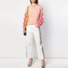 Off-White Detachable Sleeve Casual Loose Fit Pink