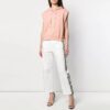 Off-White Detachable Sleeve Casual Loose Fit Pink