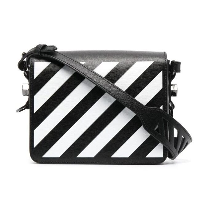 Off-White Diag Flap Bag “Black White”