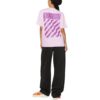 Off-White Diag-Print Short-Sleeved T-shirt “Light Pink”