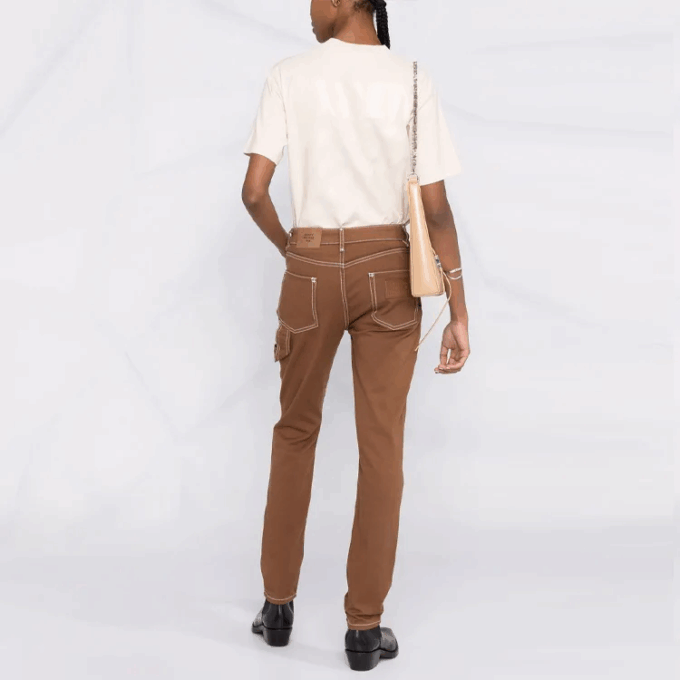 Off-White Diag-print T-shirt “Beige”