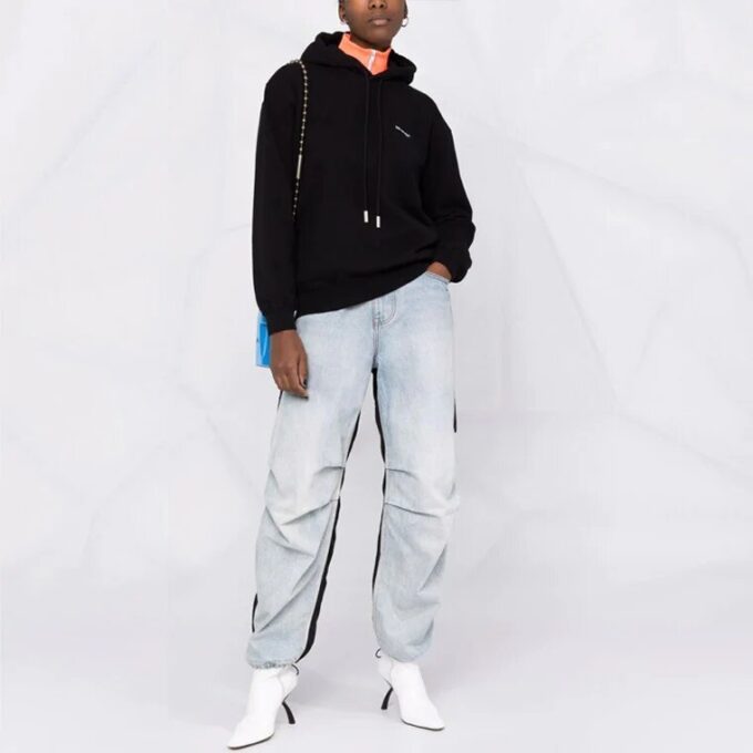 Off-White Diag Regular Hoodie “Black White”