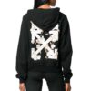 Off-White Diagonal Arrows Print Black