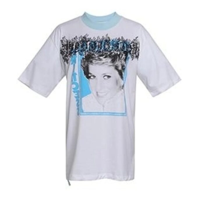 Off-White Diana Princess Print Short Sleeve