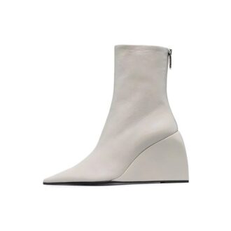 Off-White Dolls Wedge Boots “White”