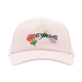 Off-White Embroidered Canvas Baseball Cap “Light Pink” Off-White Embroidered Canvas Baseball Cap “Light Pink”