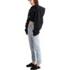 Off-White Embroidered-Logo Cropped Hoodie “Black”