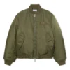 Off-White Embroidered Nylon Bomber Jacket