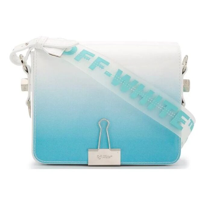 Off-White Flap shoulder bag Mid Blue