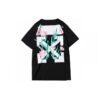 Off-White Floral Short Sleeve Letter Logo