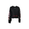 Off-White Fw17 Cherry Blossoms Embroidery Floral Round Neck Sweater