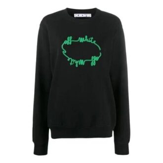 Off-White FW20 logo Knitted Loose Black
