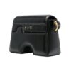 Off-White Genuine Leather 22 Burrow Single-Shoulder Bag Black