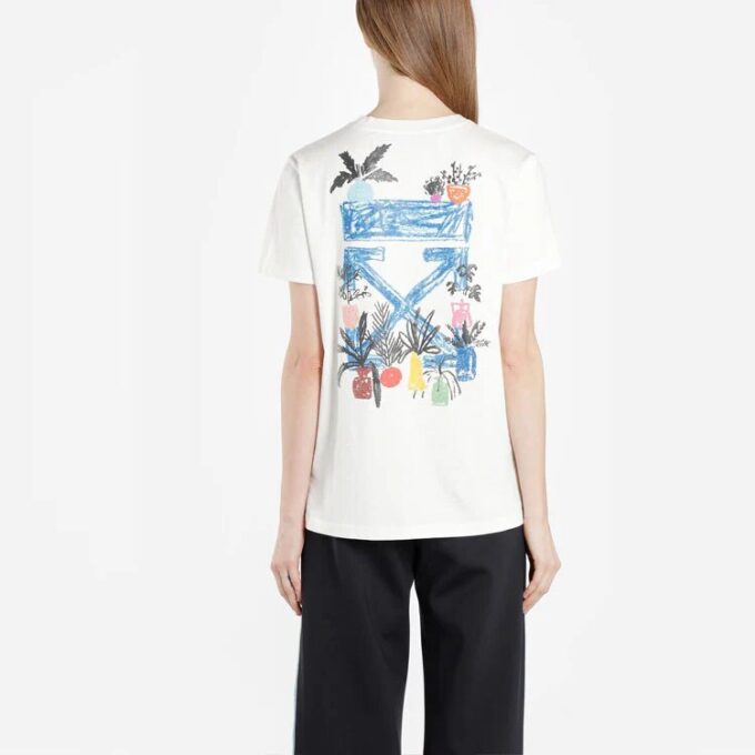 Off-White Graft Arrows Cotton Round Neck Short Sleeve Normal Fit